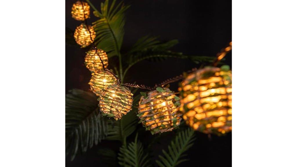 hemp rope leaf lanterns