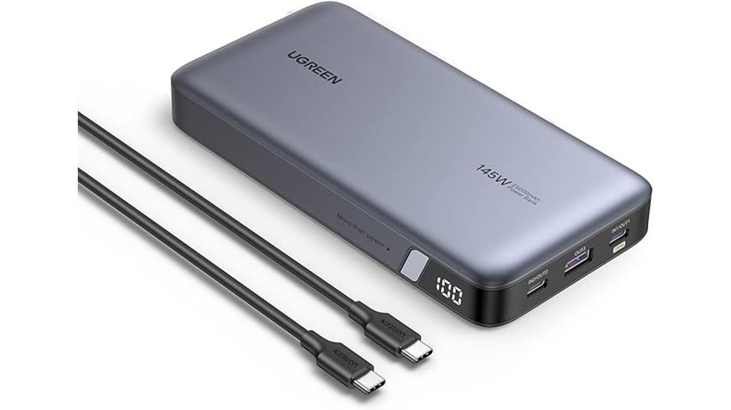 high capacity three port power bank