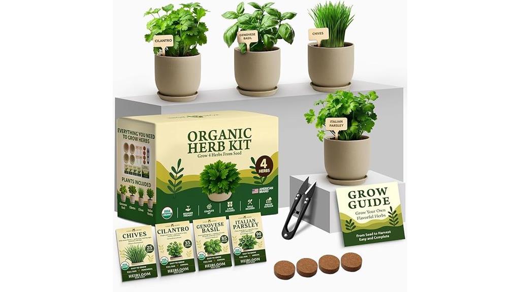 indoor organic herb garden