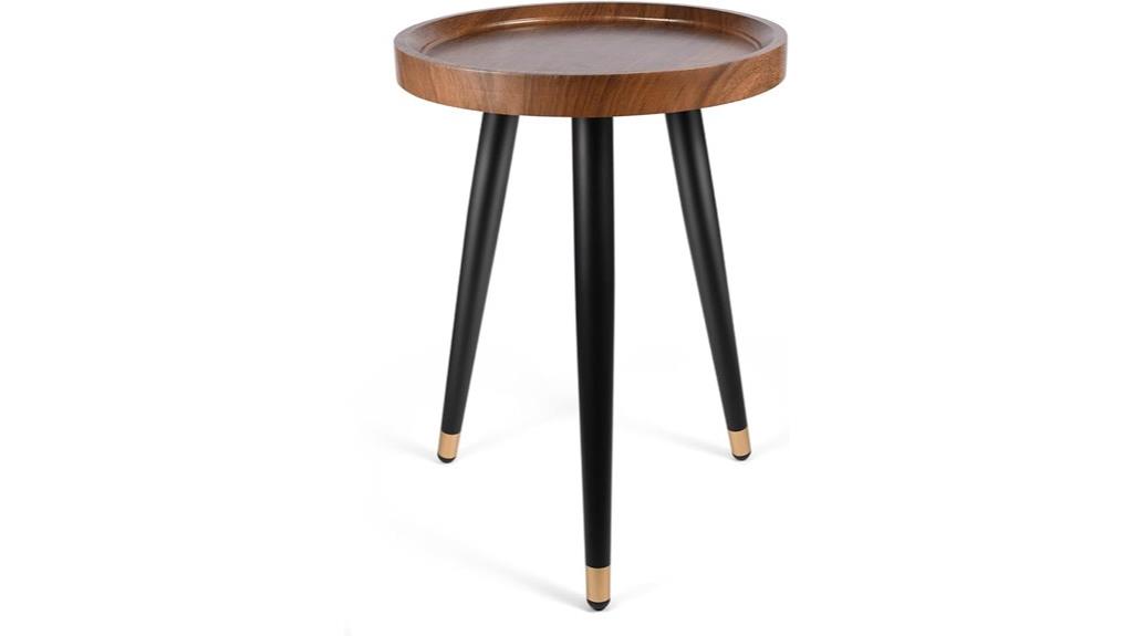 indoor walnut plant stand