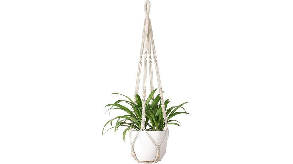 ivory 35 inch hanging planter
