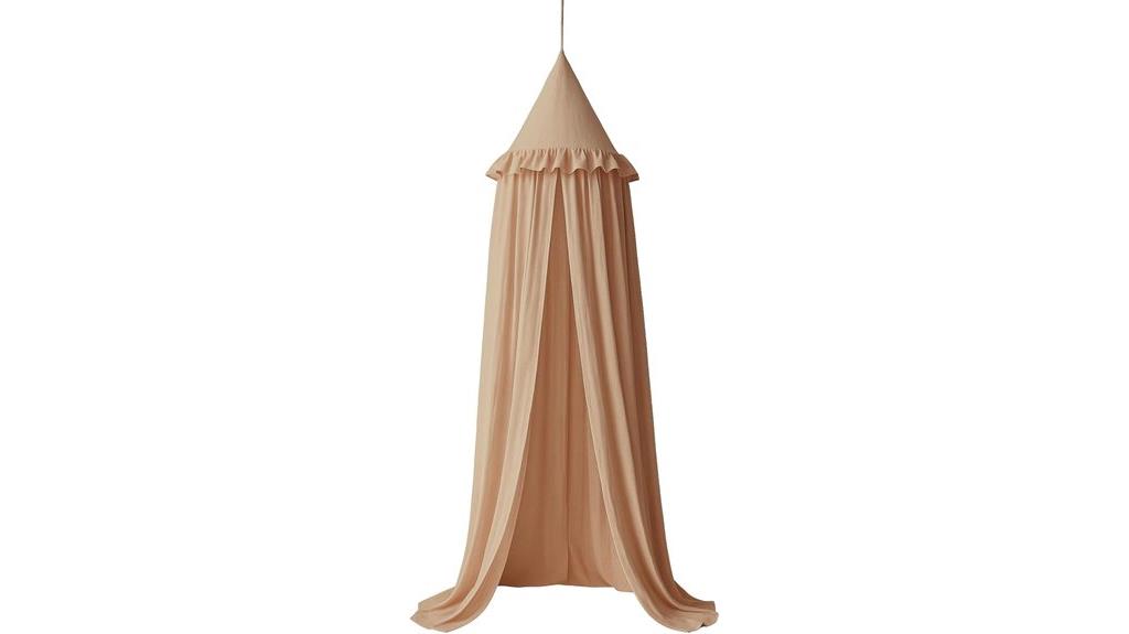 kids bed canopy ruffle