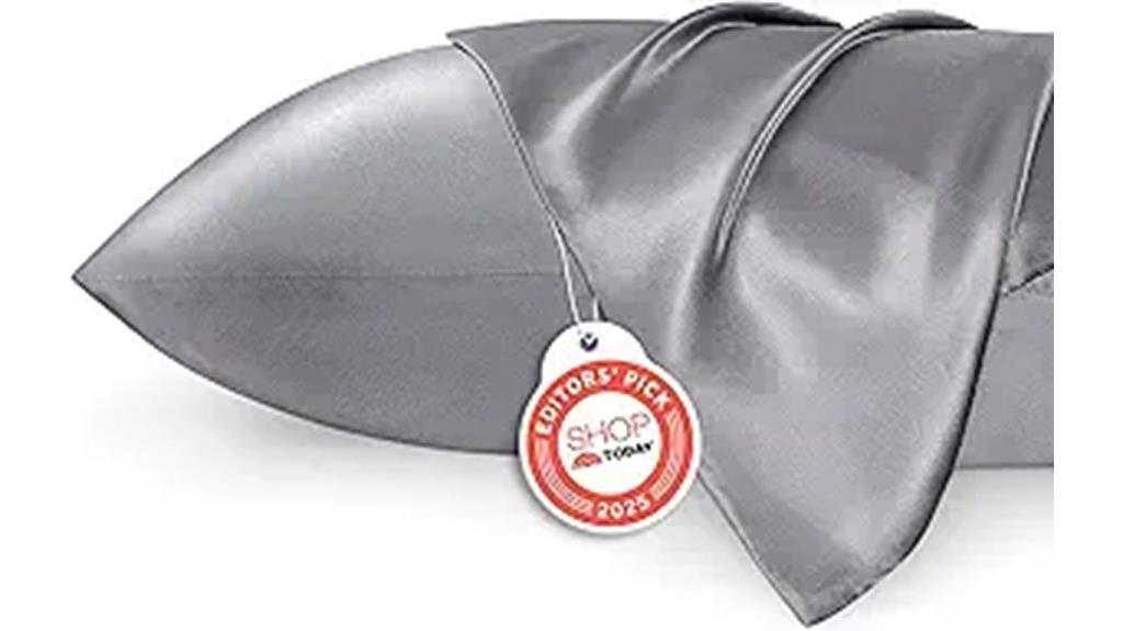 king size grey satin