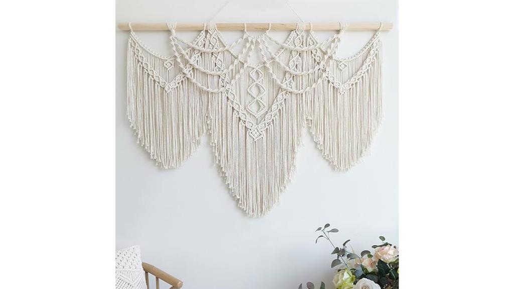 large boho macrame wall hanging