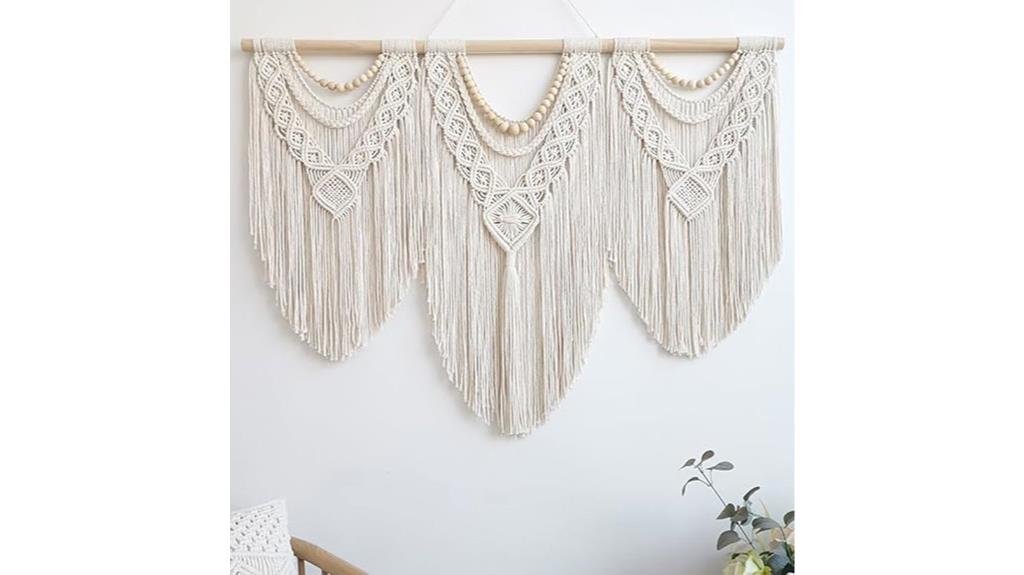large boho wall hanging