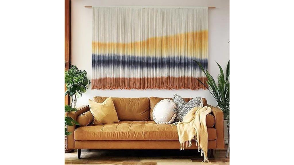 large dip dyed coastal tapestry