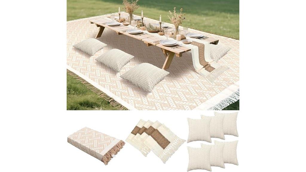 large outdoor boho blanket