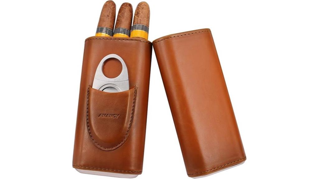 leather cigar case cutter
