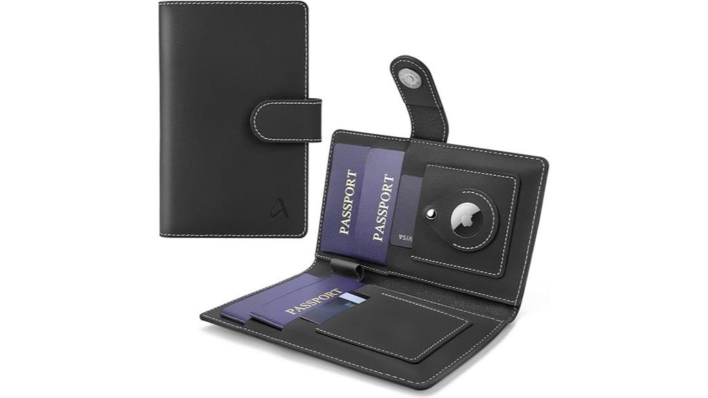 leather rfid passport holder
