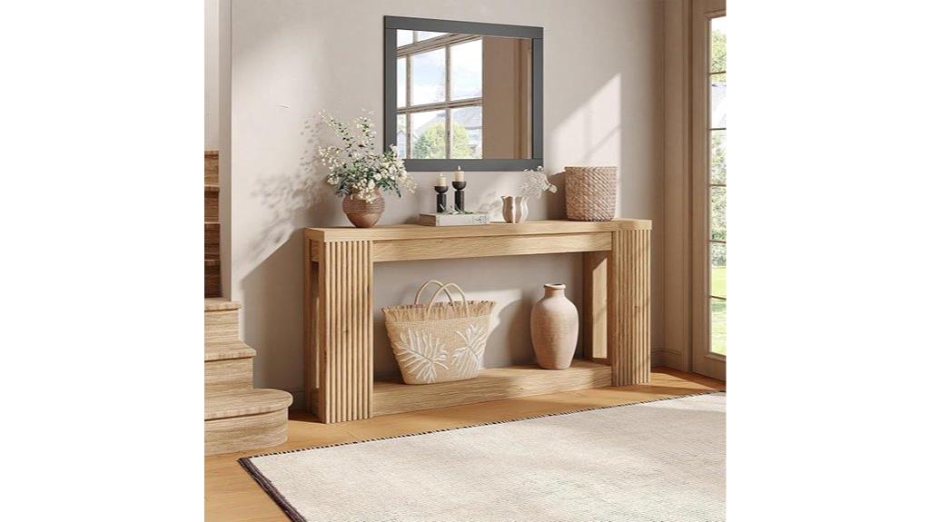 long maupvit wooden console