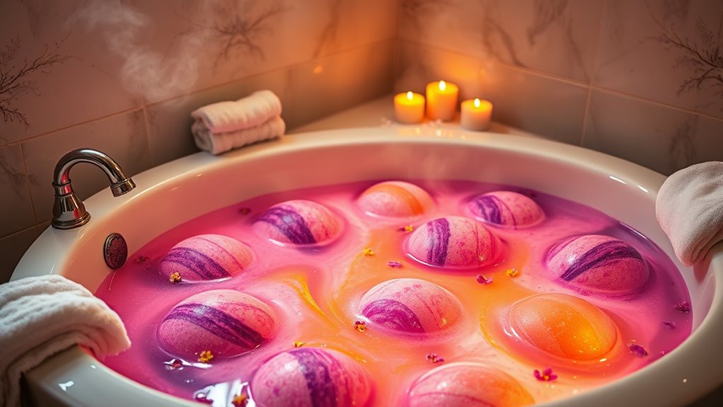 luxury spa bath bombs