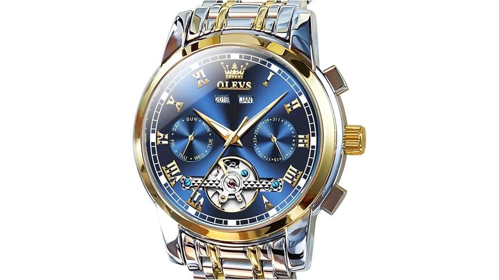 luxury waterproof tourbillon watch