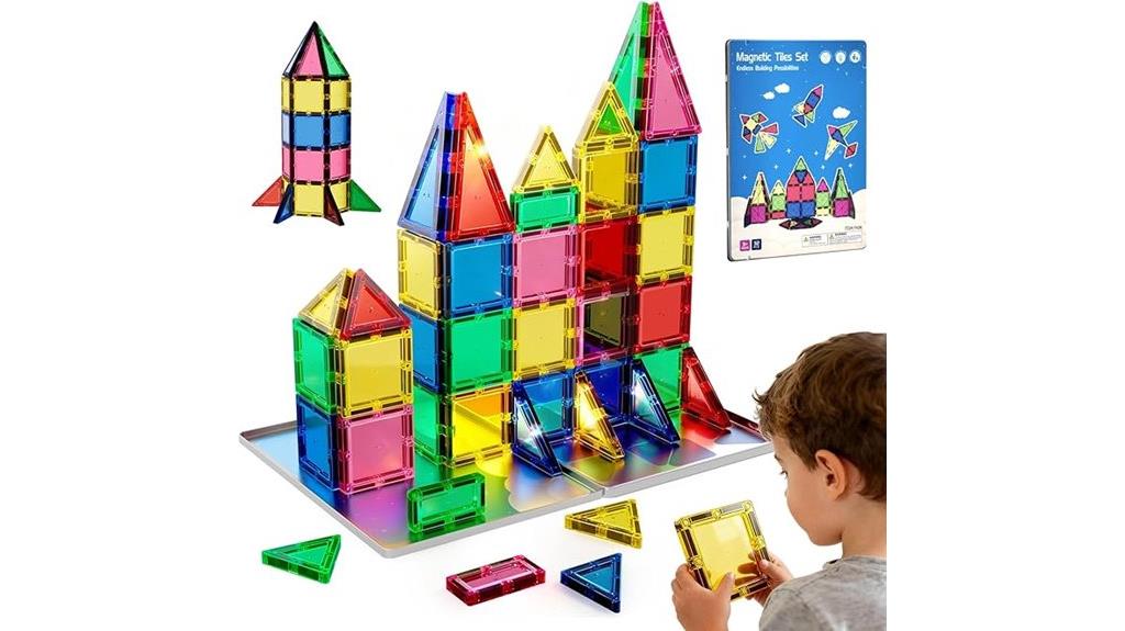magnetic building tiles set