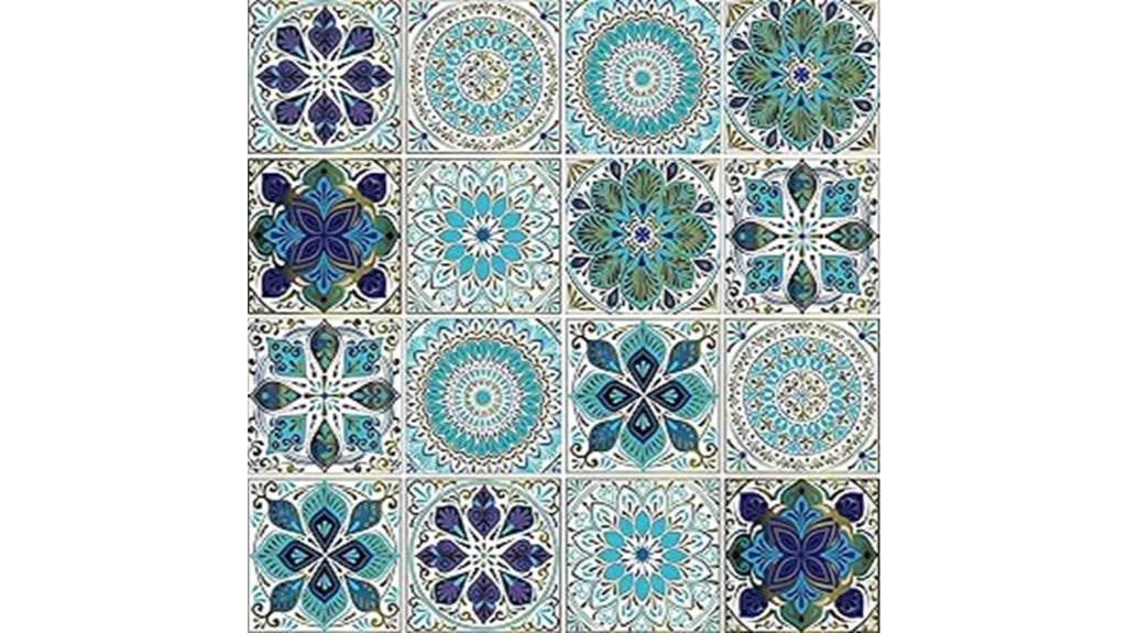 mandala tile sticker set