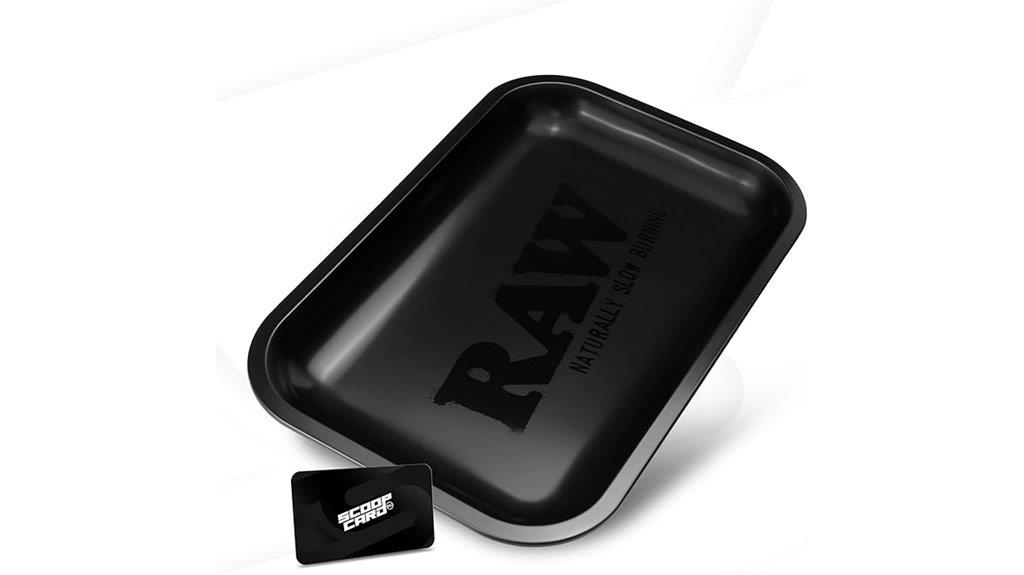 matte black rolling tray
