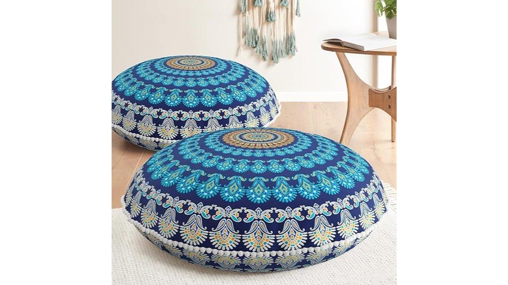 meditation floor pillow pair