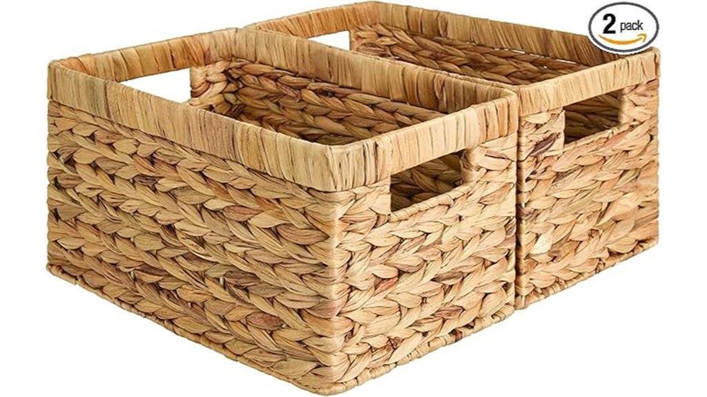 medium wicker storage baskets