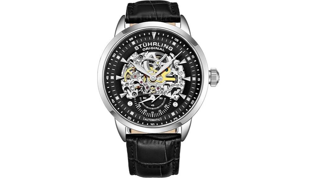 men s skeleton watch