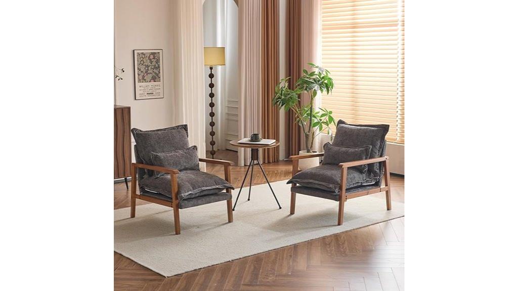 mid century modern cloud chairs