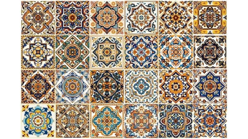 moroccan boho tile stickers