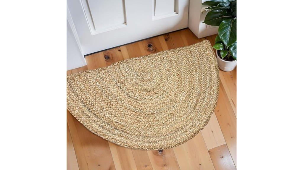 natural jute braided rug