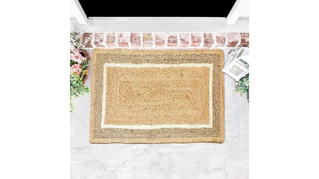 natural jute braided rug