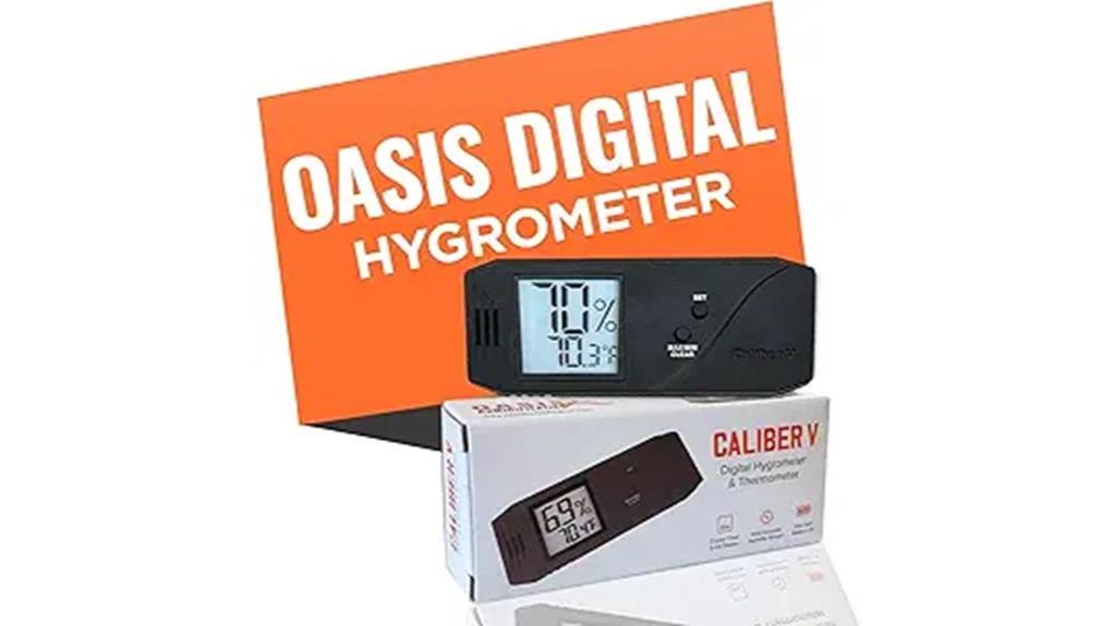oasis digital hygrometer thermometer