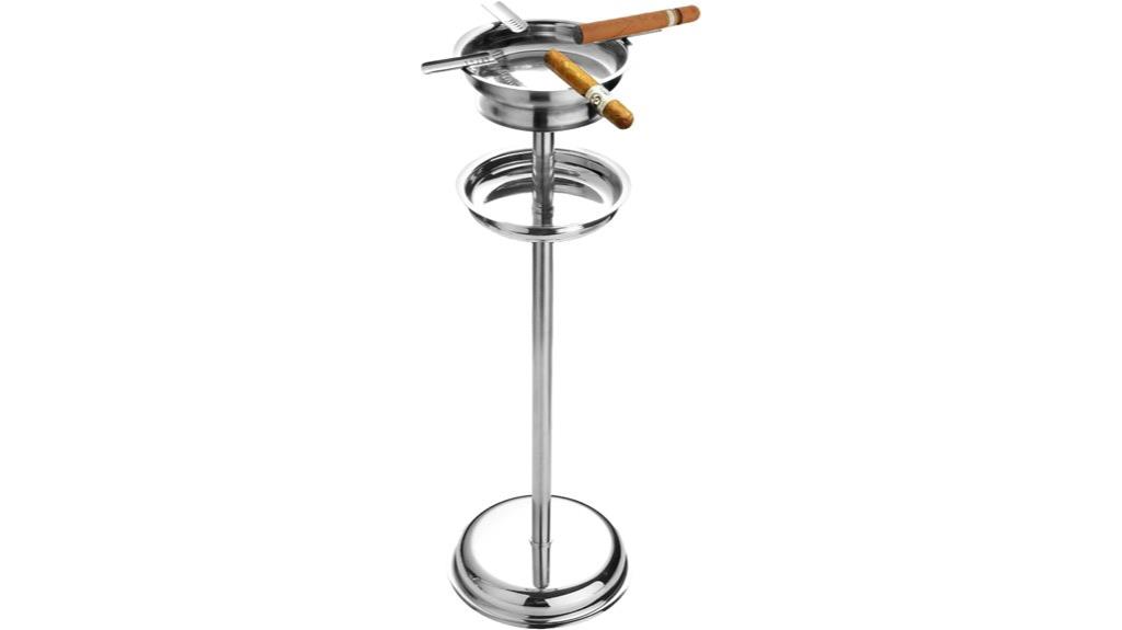outdoor chrome ashtray