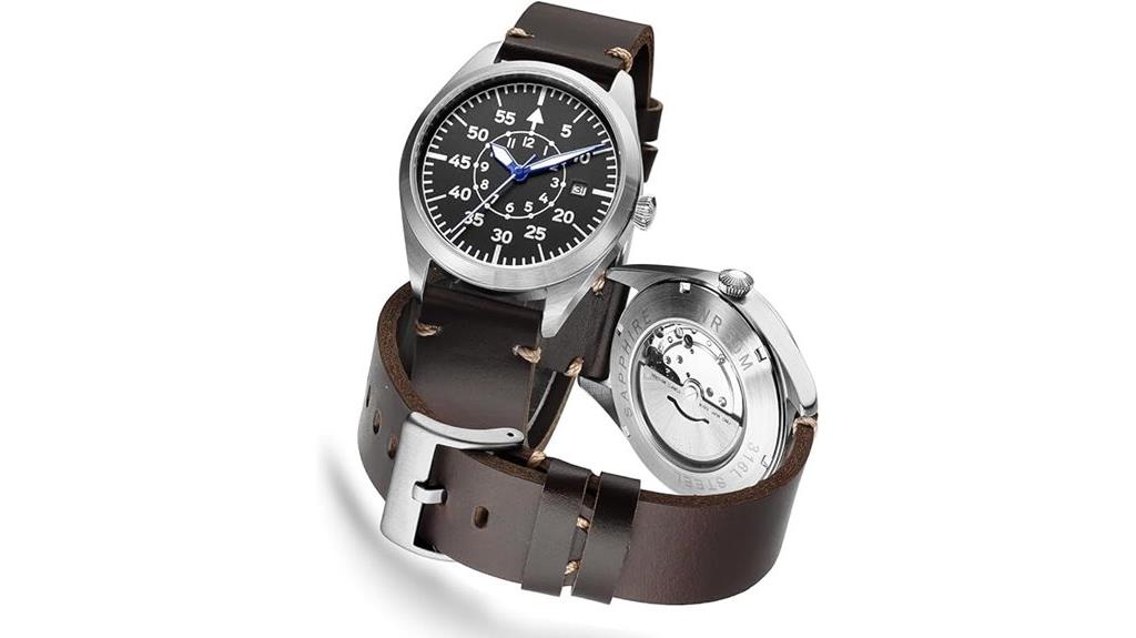 pilot aviator waterproof watch