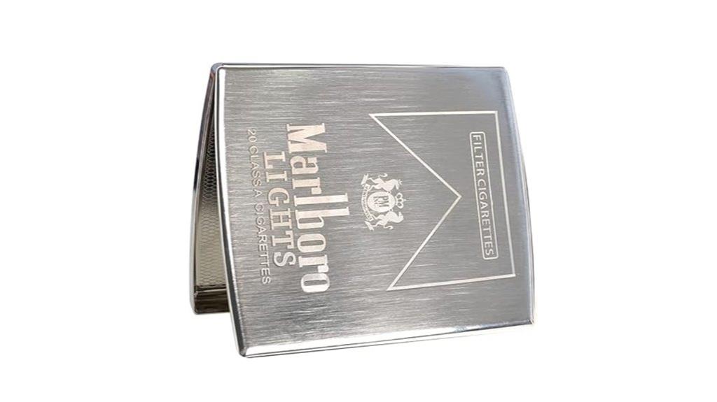 portable metal cigarette case