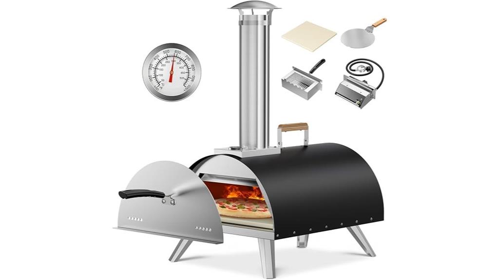 portable multi fuel pizza oven