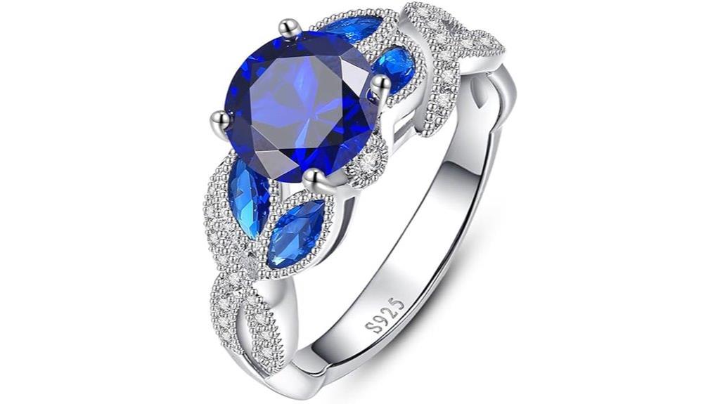 rainbow topaz silver ring