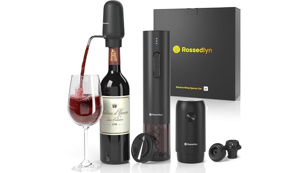 rechargeable wine opener set