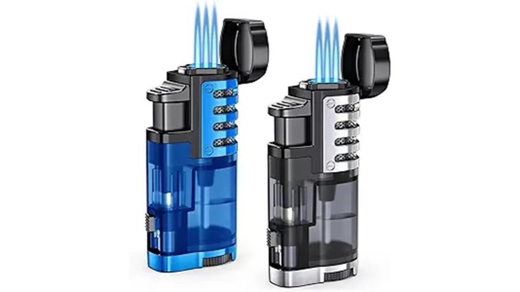 refillable double jet lighters