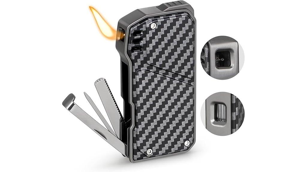 refillable lighter with pipe cleaners