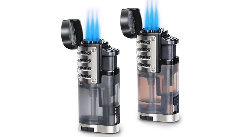refillable triple jet lighters