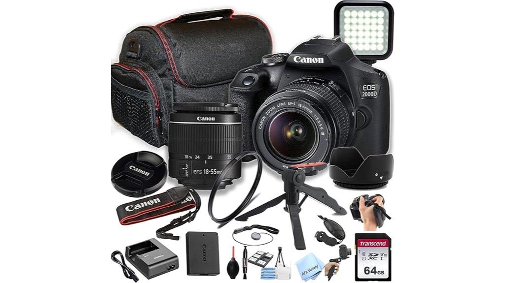 renewed canon eos 2000d bundle