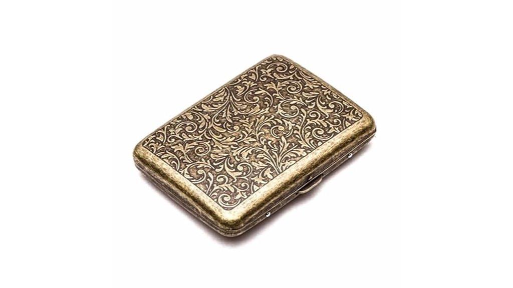 retro double sided cigarette case