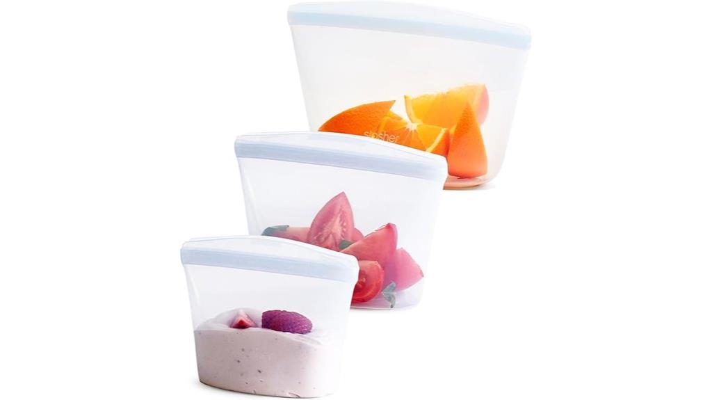 reusable silicone food storage