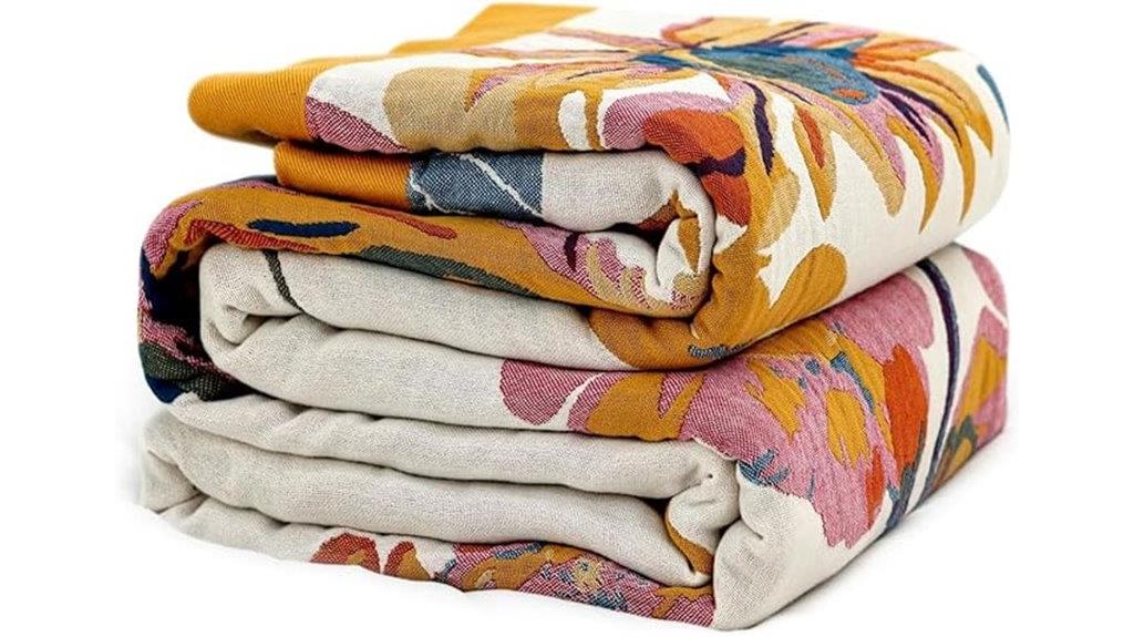 reversible cotton boho blanket