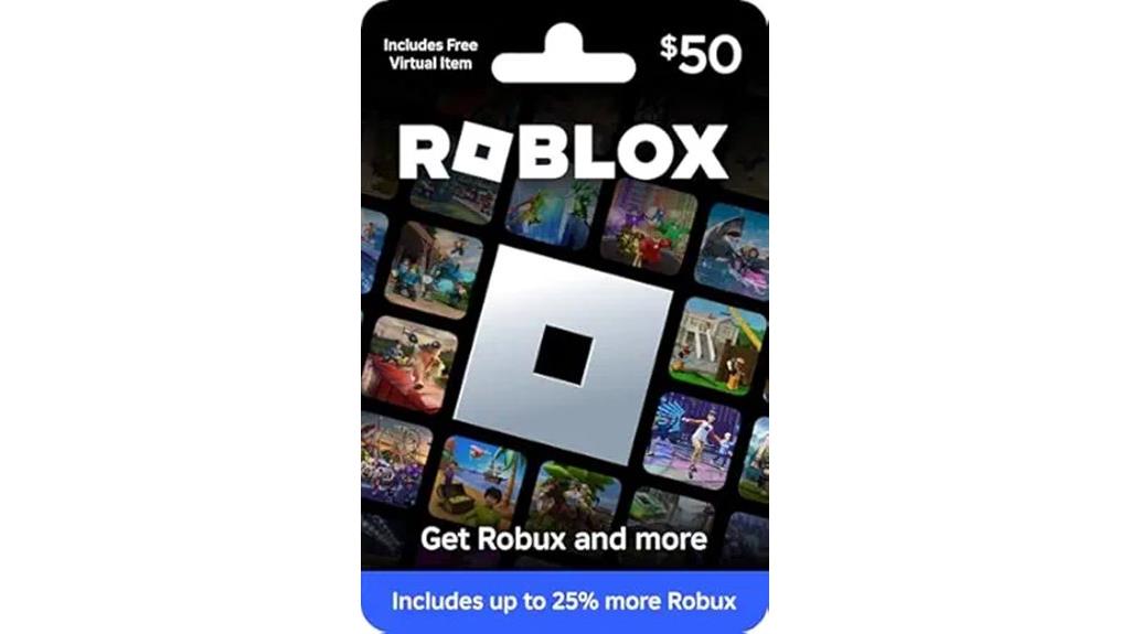 roblox 50 gift virtual