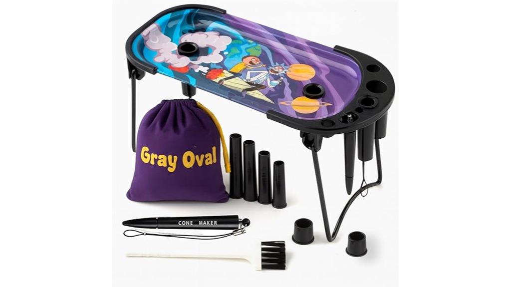 rolling tray with cone loader