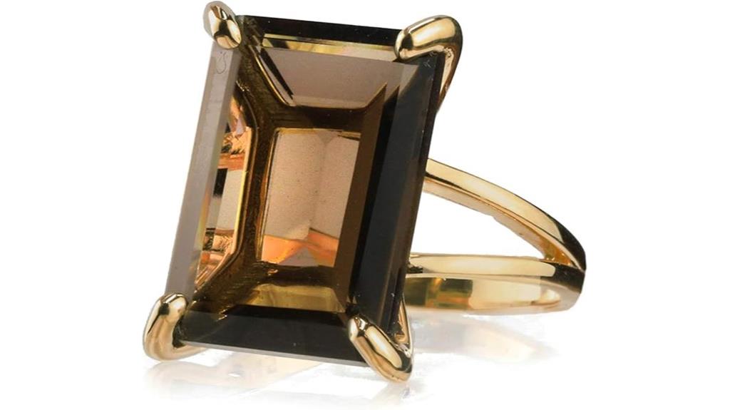 rose gold smoky quartz