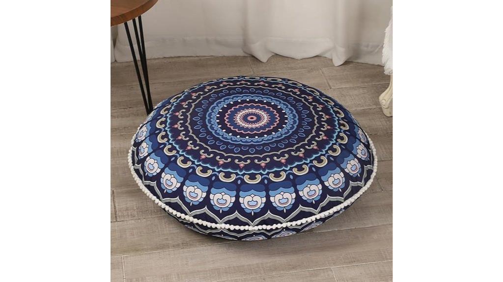 round meditation floor cushion
