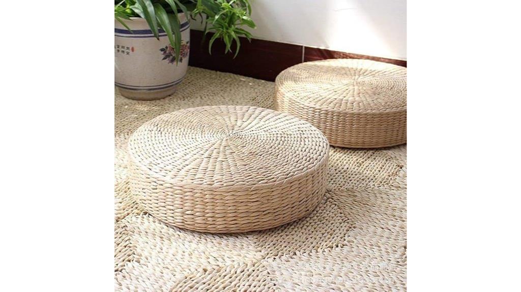 round tatami floor cushions