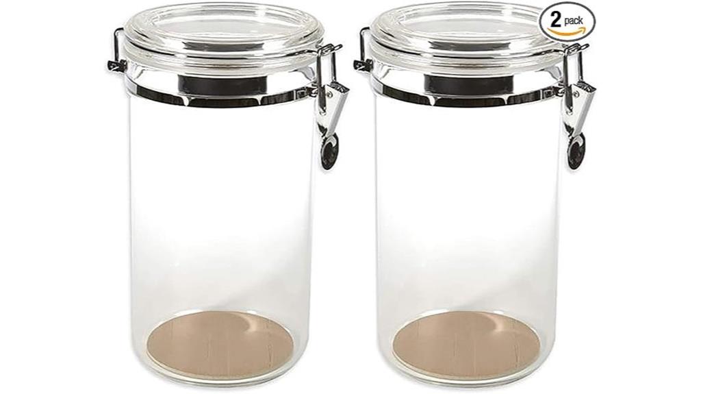 set of 25 acrylic jars