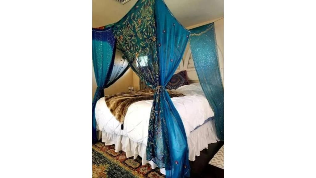 silk sari bed canopy