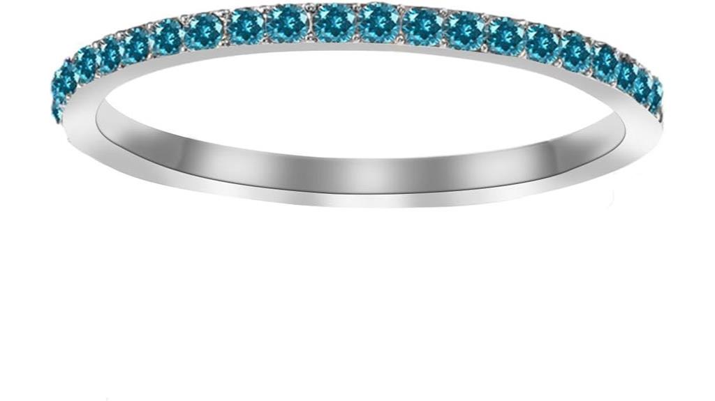 silver cubic zirconia rings