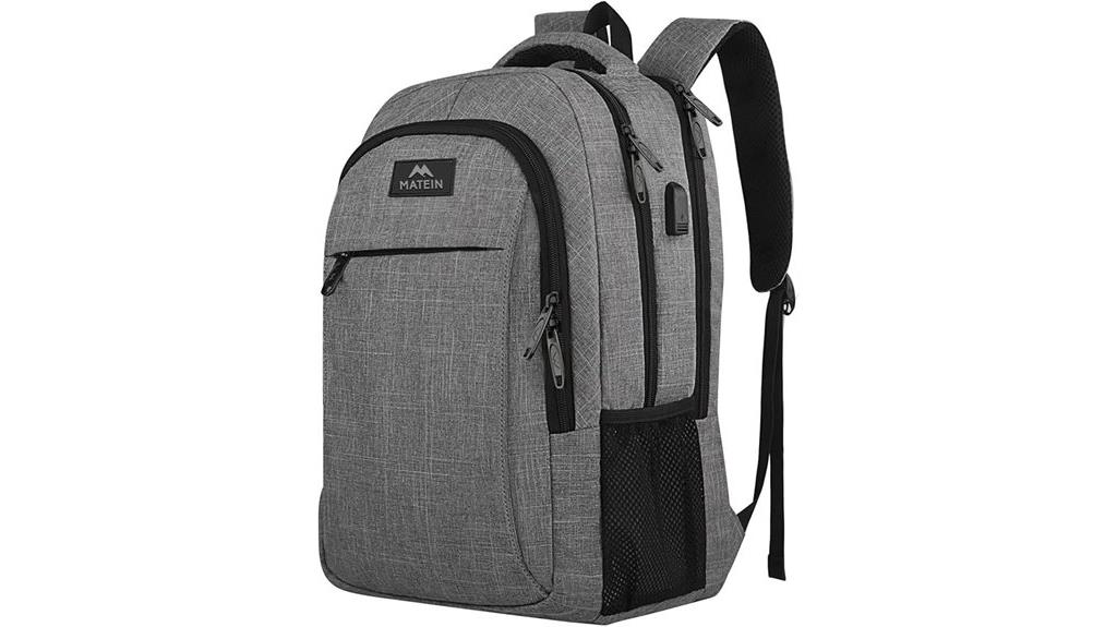 slim water resistant laptop backpack