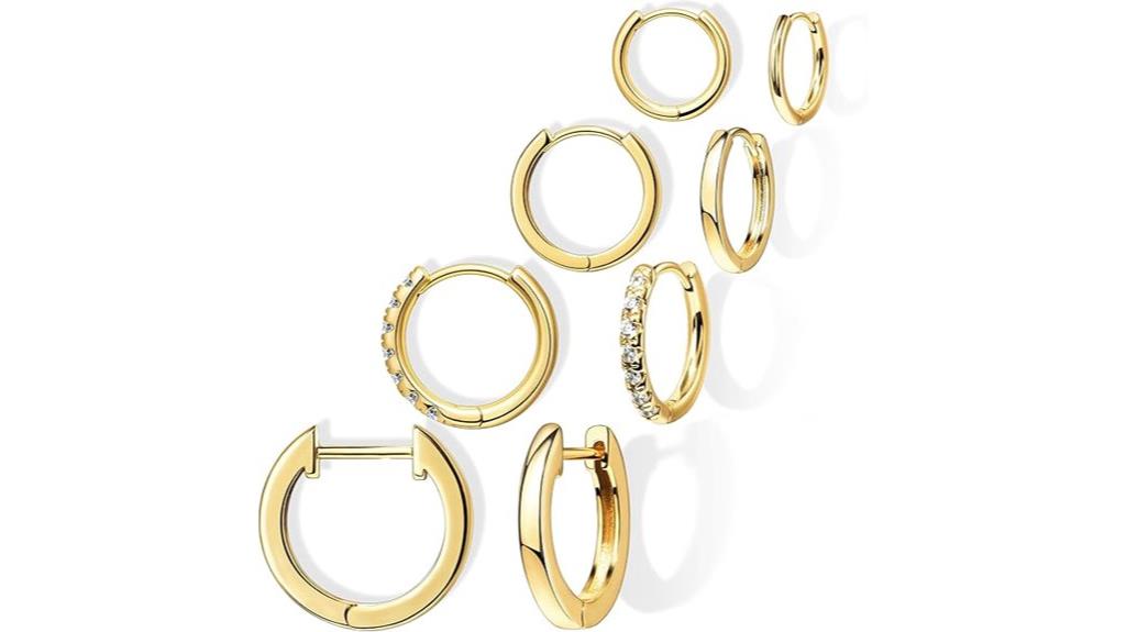 small gold hoop earrings